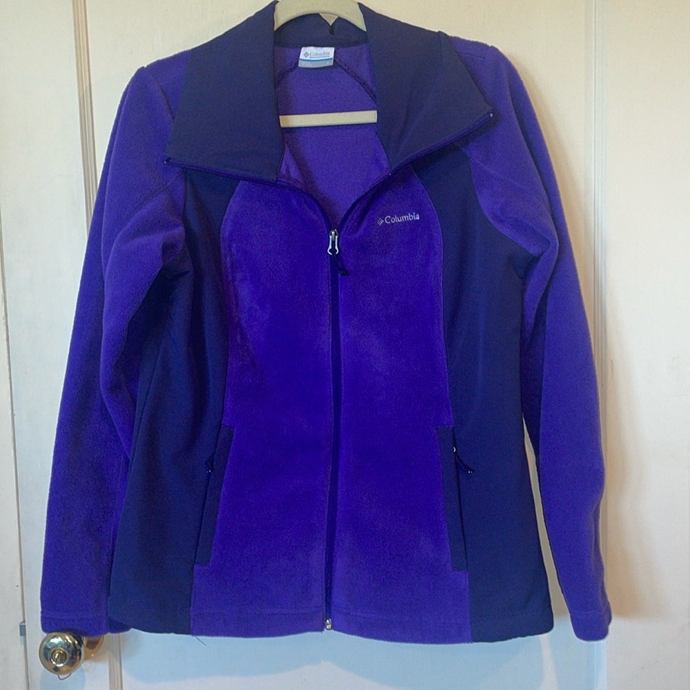 Columbia Purple Fleece Jacket Like New